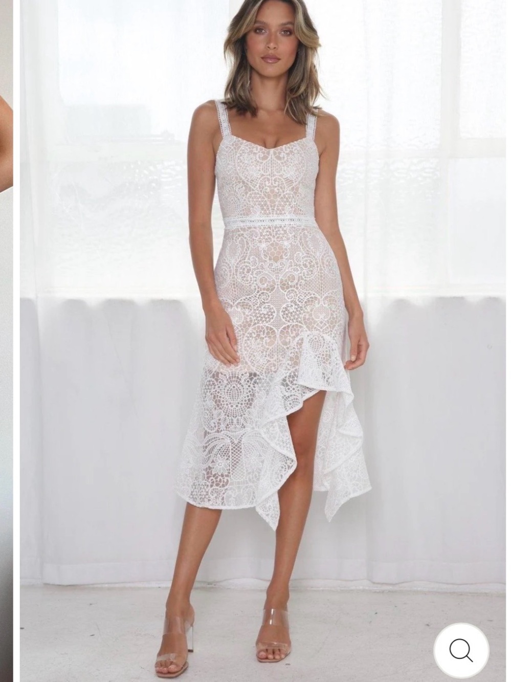 Jaus Trinity Dress - IVORY/NUDE. Small